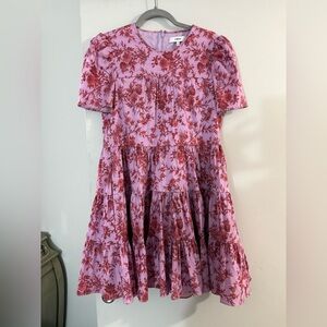 Likely Dress with Pink and Red Floral Design